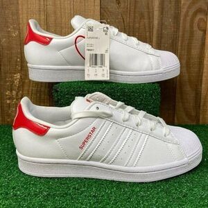 adidas FW0817 Originals Superstar J 'Heart' White/Red - Youth SZ 5.5 Y Wmns 7